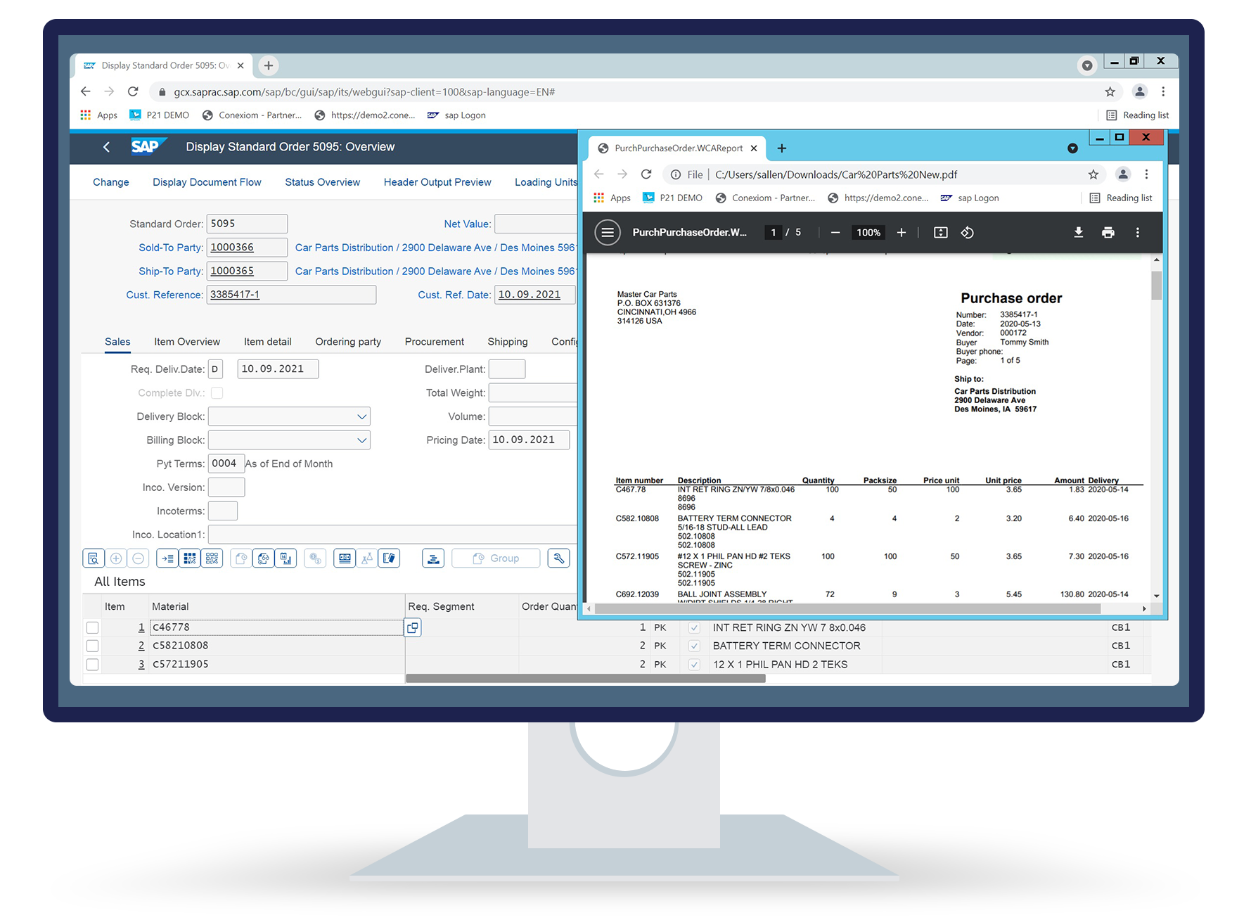 Conexiom Digital Order Capture for SAP Solutions
